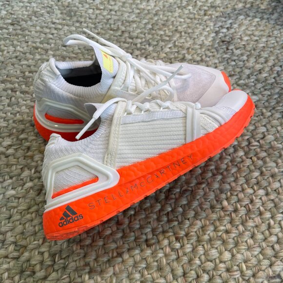 (WMNS) adidas Stella McCartney x UltraBoost 20 'White Solar Orange' Size 5.5 - Picture 4 of 14